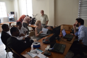 Association en plein travail à Port-au-Prince